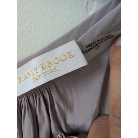 RAMY BROOK Paris Sleeveless Halter Drop Waist Mini Dress Size Small - Picture 4 of 7